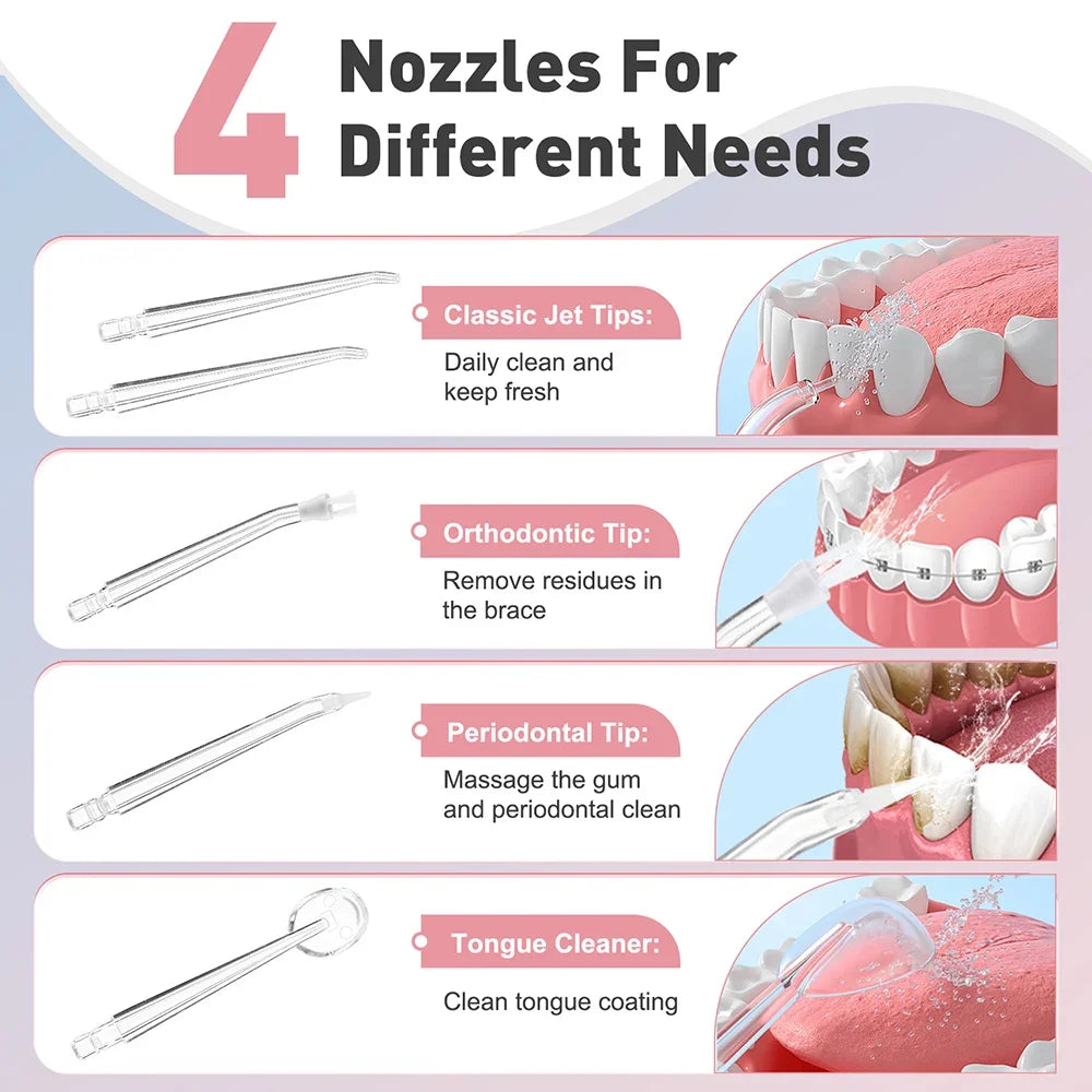 Portable Cordless Water Flosser for Deep Teeth Cleaning - 6