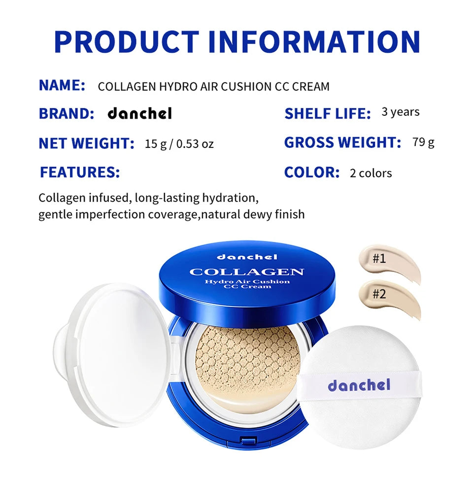 Collagen Hydrating Air Cushion CC Cream for Dewy Skin Finish - 19