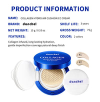 Collagen Hydrating Air Cushion CC Cream for Dewy Skin Finish