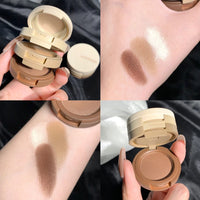 Tri-Color Stackable Eyeshadow Palette for Effortless Eye Makeup