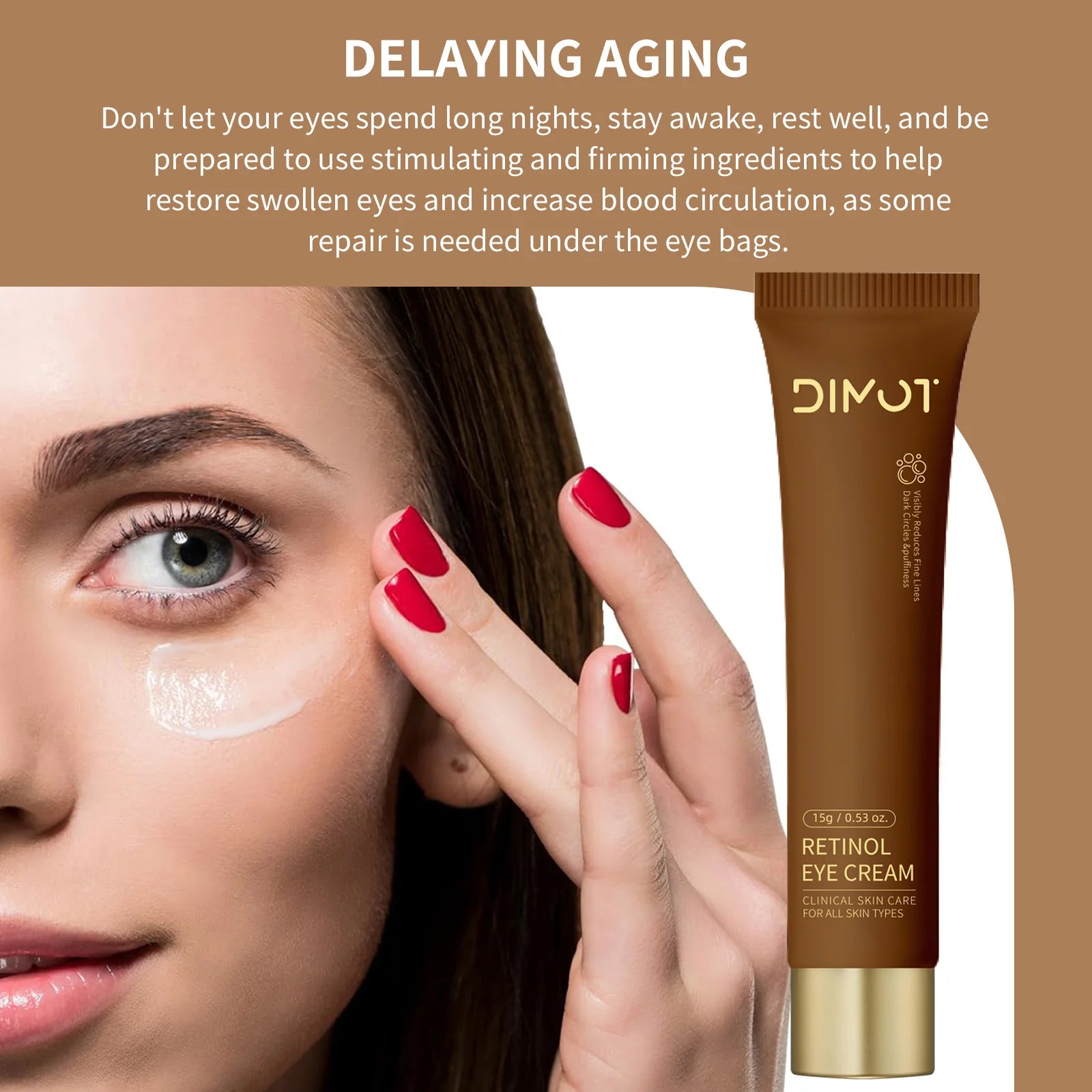 Retinol Eye Cream for Wrinkles and Dark Circles - 12