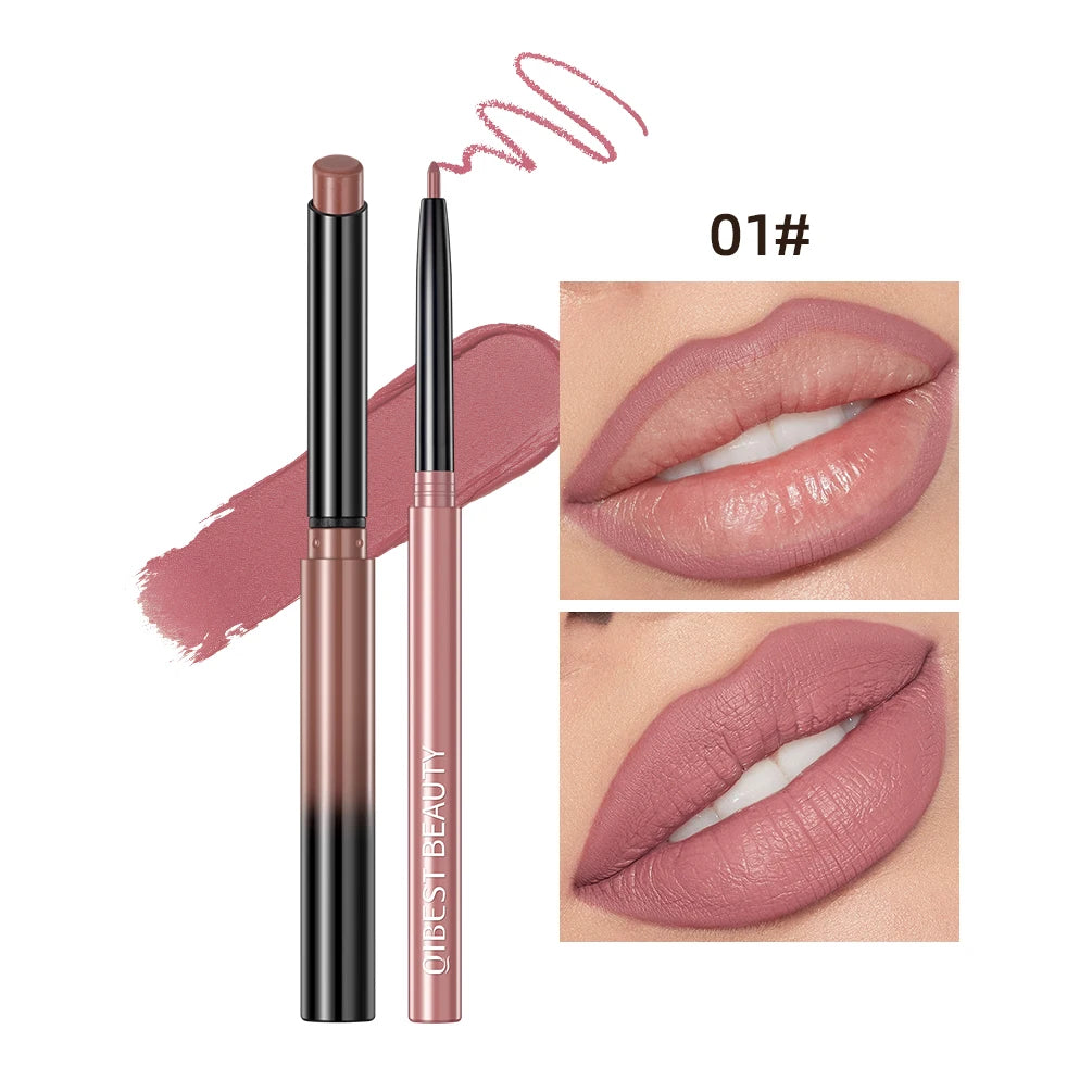 Matte Lipstick and Lip Liner Duo Set - 28