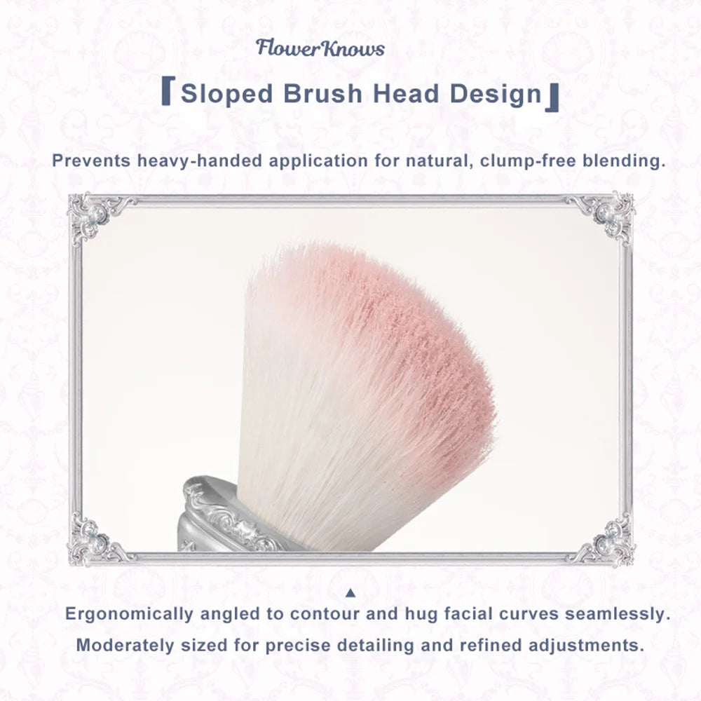 Angled Crystal Makeup Brush for Blush and Contour - 5