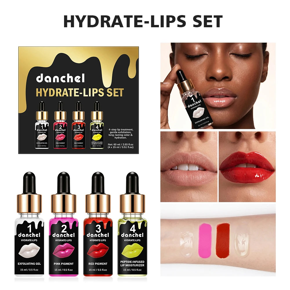 4-Step Hydrating Lip Care & Color Treatment Set