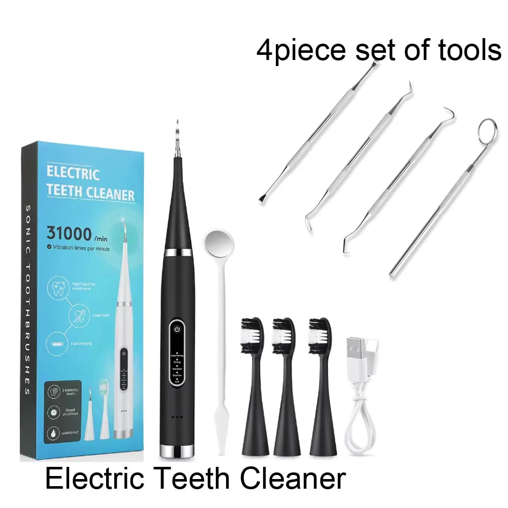 Electric Ultrasonic Teeth Cleaner and Plaque Remover - 28