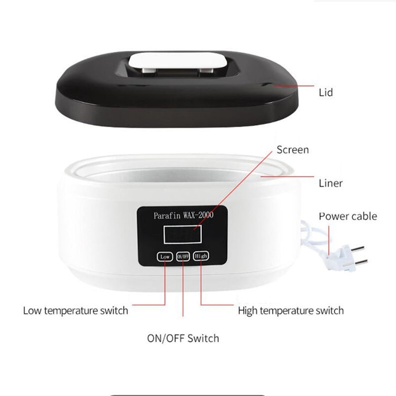 Professional Paraffin Wax Bath Warmer for Hands and Feet Spa - 14