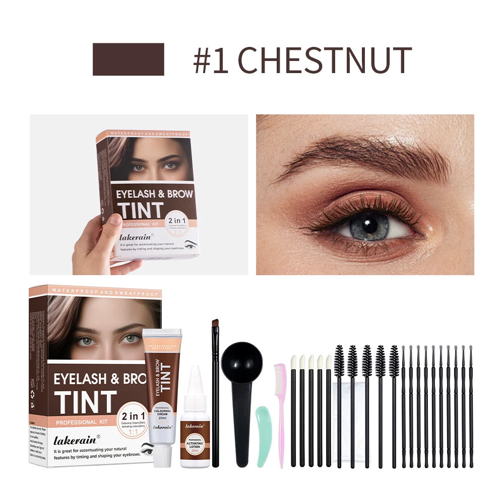 Professional Eyelash and Eyebrow Tinting Kit for Natural Definition - 1