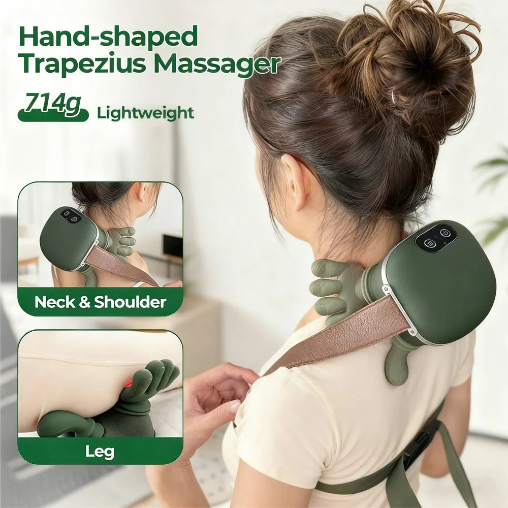Wireless Hand-Shaped Trapezius and Neck Massager - 8