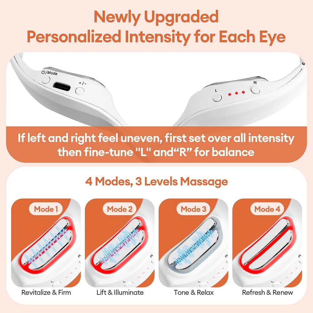 3D Red Light Eye Massager for Eye Strain and Fatigue - 20
