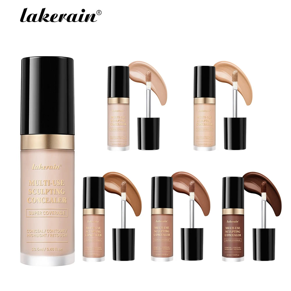 5-Color Waterproof Sculpting Concealer for Flawless Coverage - 23