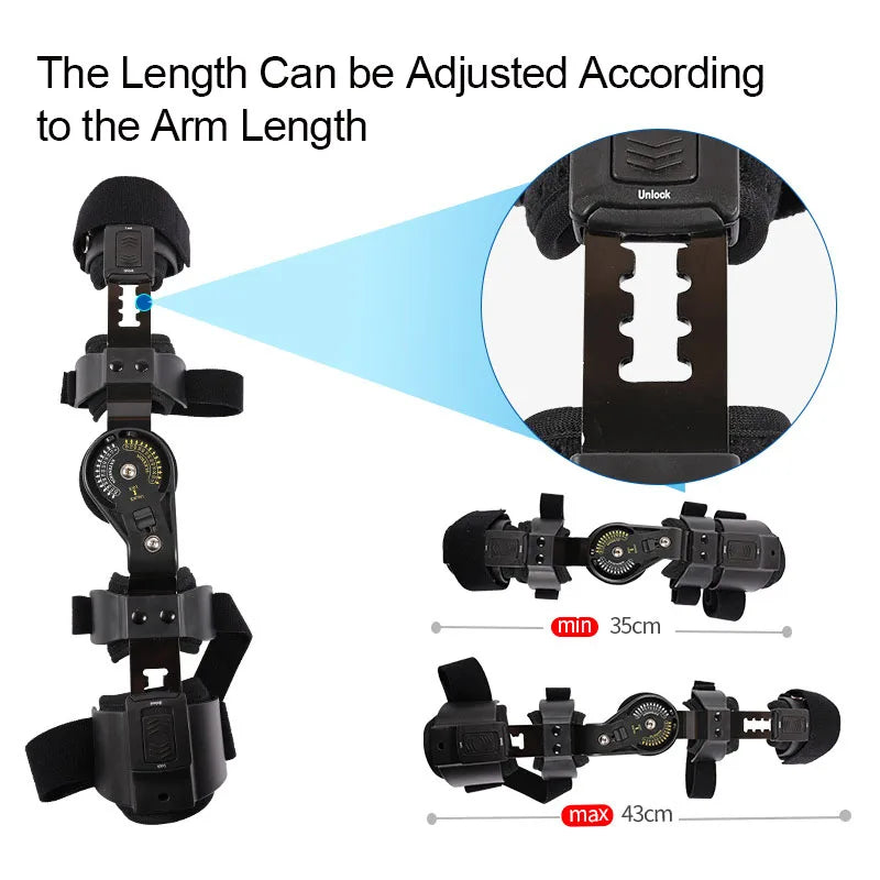 Adjustable Hinged Elbow Support Brace for Injury Recovery - 11