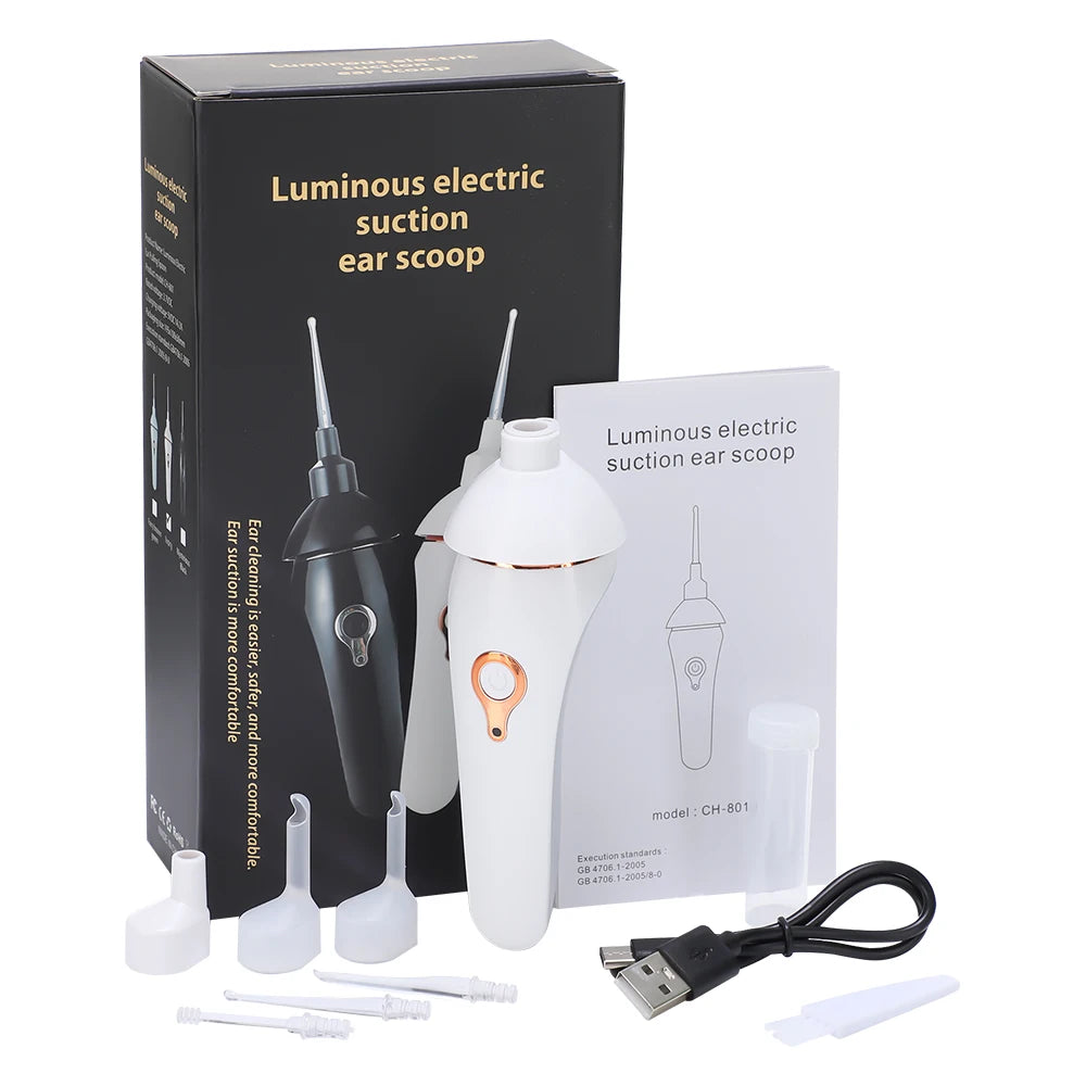 Electric LED Ear Wax Removal Vacuum Cleaner - 18