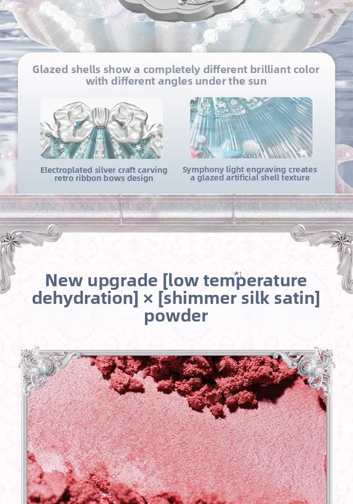 Silk Satin Powder Blush in Seashell Compact - 10