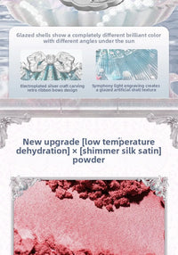 Silk Satin Powder Blush in Seashell Compact