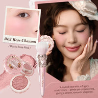 Matte Finish Silk Satin Blush Powder for Cheeks