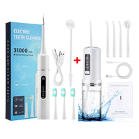Portable Electric Teeth Cleaning and Water Flosser Set
