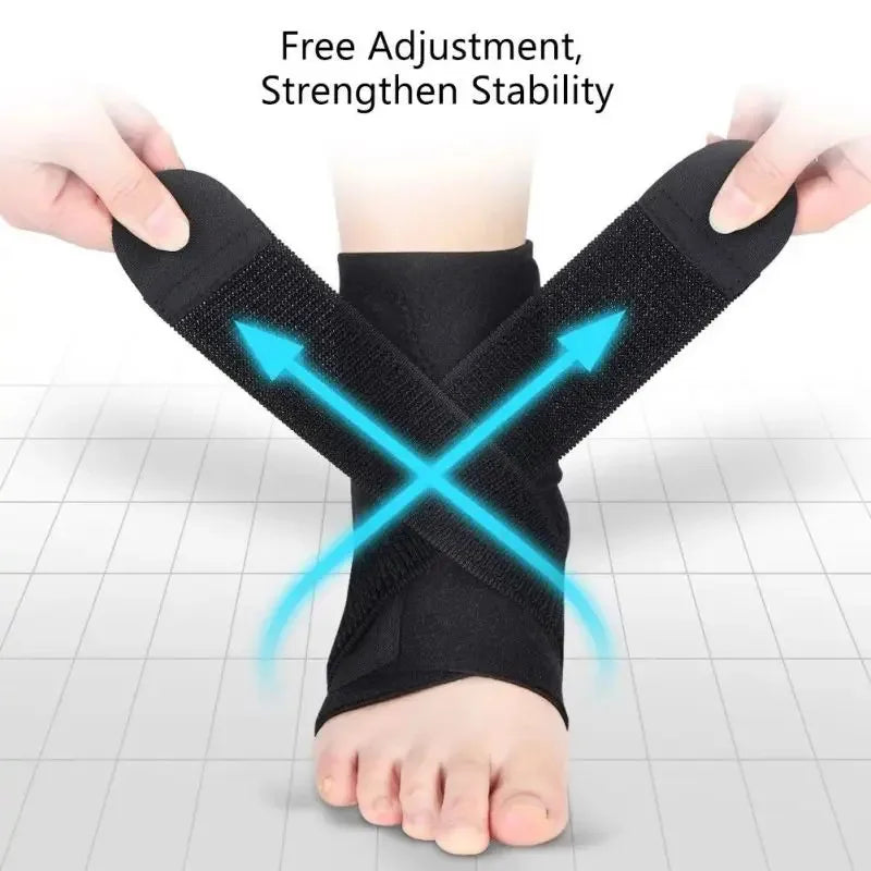 Adjustable Breathable Ankle Support Brace for Sports and Recovery - 5