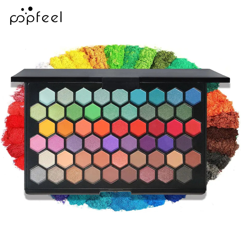 54-Color Professional Eyeshadow Palette for Every Occasion - 9