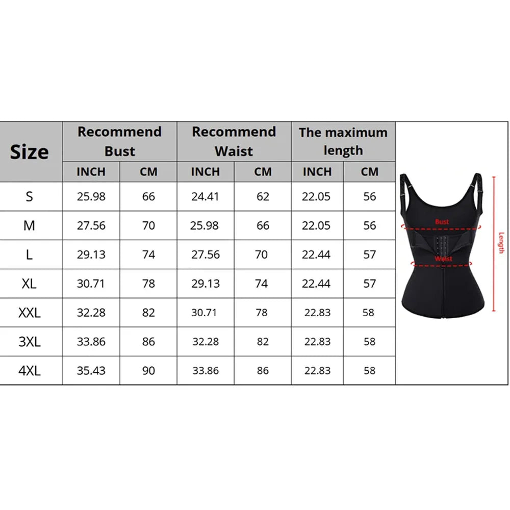 Zipper Waist Trainer Vest for Tummy Control and Posture - 6