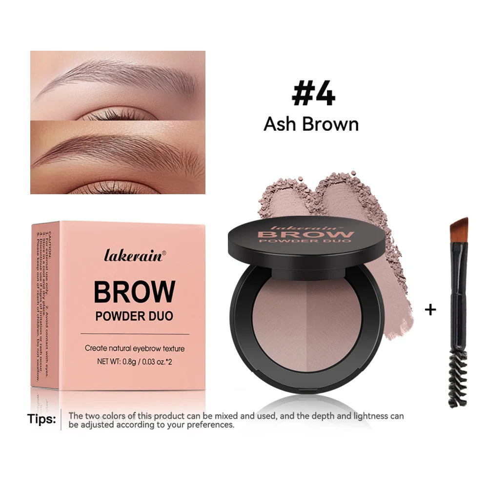 Dual-Tone Waterproof Eyebrow Powder for Natural Definition - 27