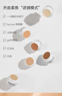 Full Coverage Camouflage Concealer Cream for Dark Circles and Spots