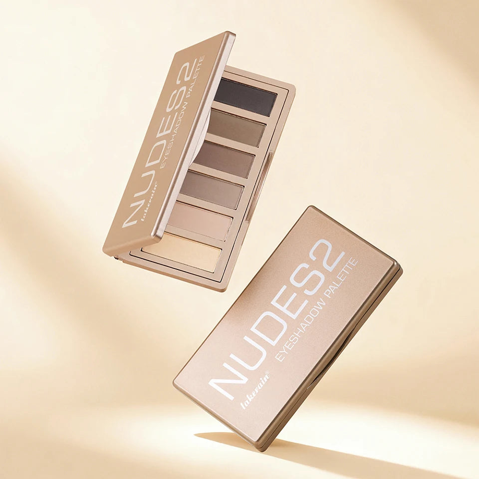 6-Color Matte Eyeshadow Palette for Neutral Nude Looks - 17
