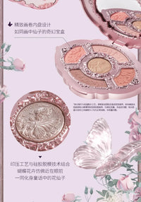 5-Color Pressed Glitter Eyeshadow Palette
