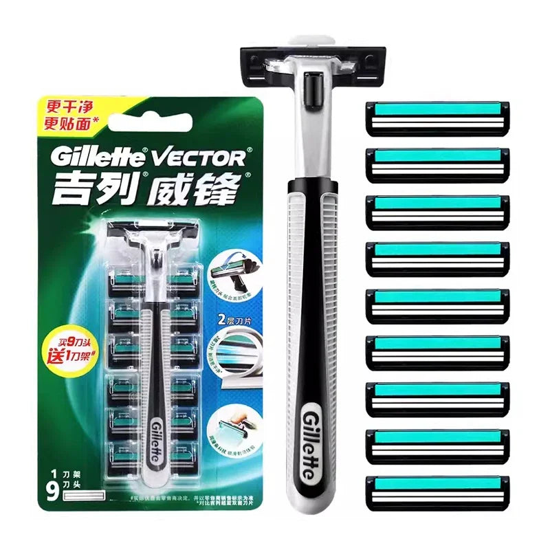 Dual-Blade Men's Precision Shaving Razor Set - 19