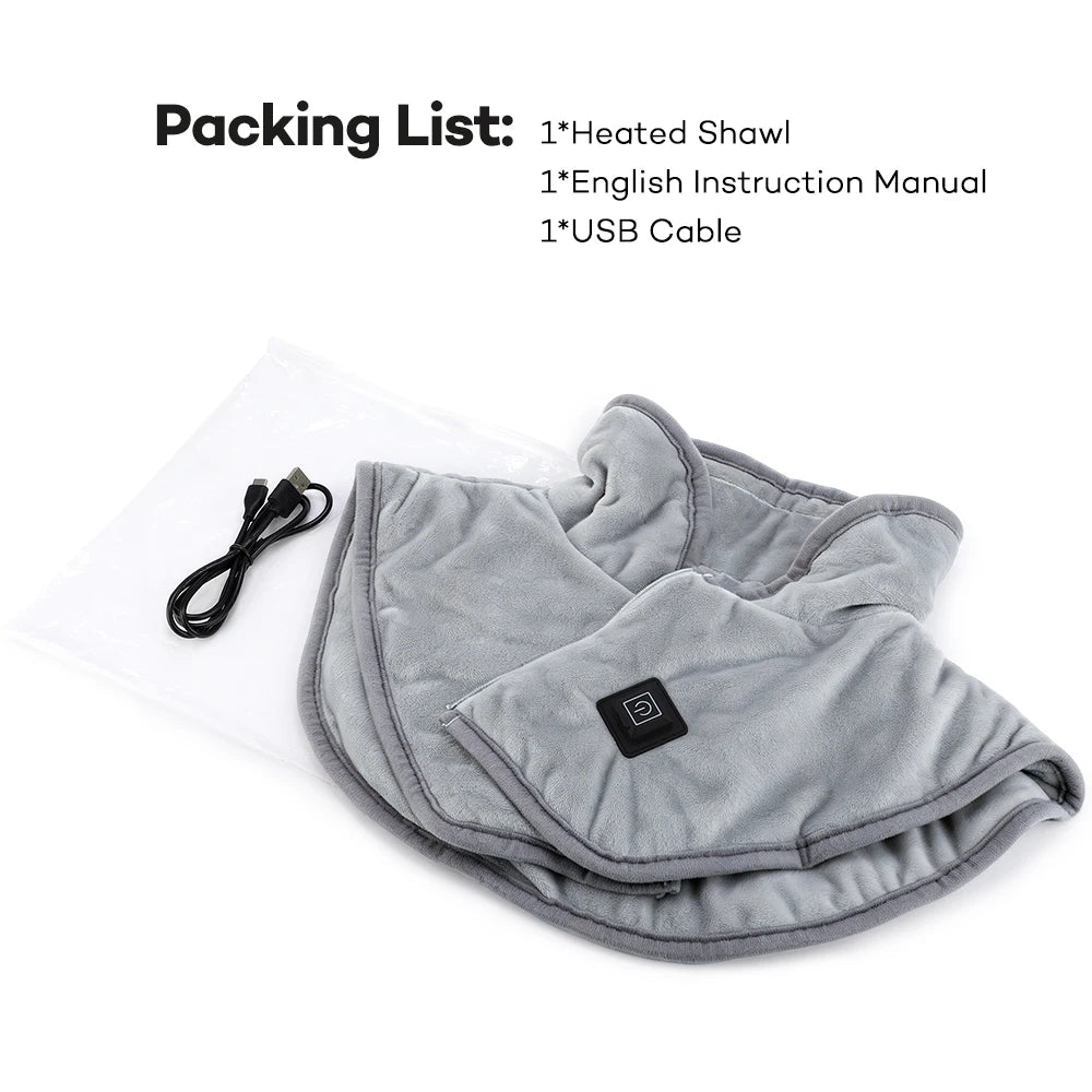 Electric Heated Shoulder and Neck Relief Shawl - 18