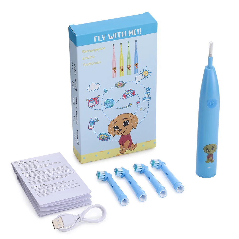 Rechargeable Cartoon Electric Toothbrush for Kids - 15