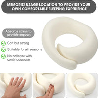 Ergonomic Memory Foam Travel Neck Pillow