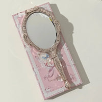 Vintage Aesthetic Handheld Makeup Mirror