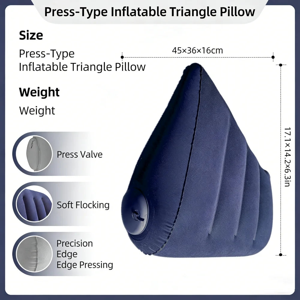 Inflatable Travel Pillow for Neck, Back, and Leg Support - 18
