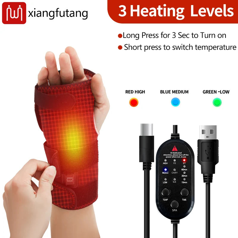 Heated Electric Wrist and Palm Massager for Joint Pain Relief - 3