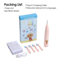 Rechargeable Electric Toothbrush for Kids with Smart Timer