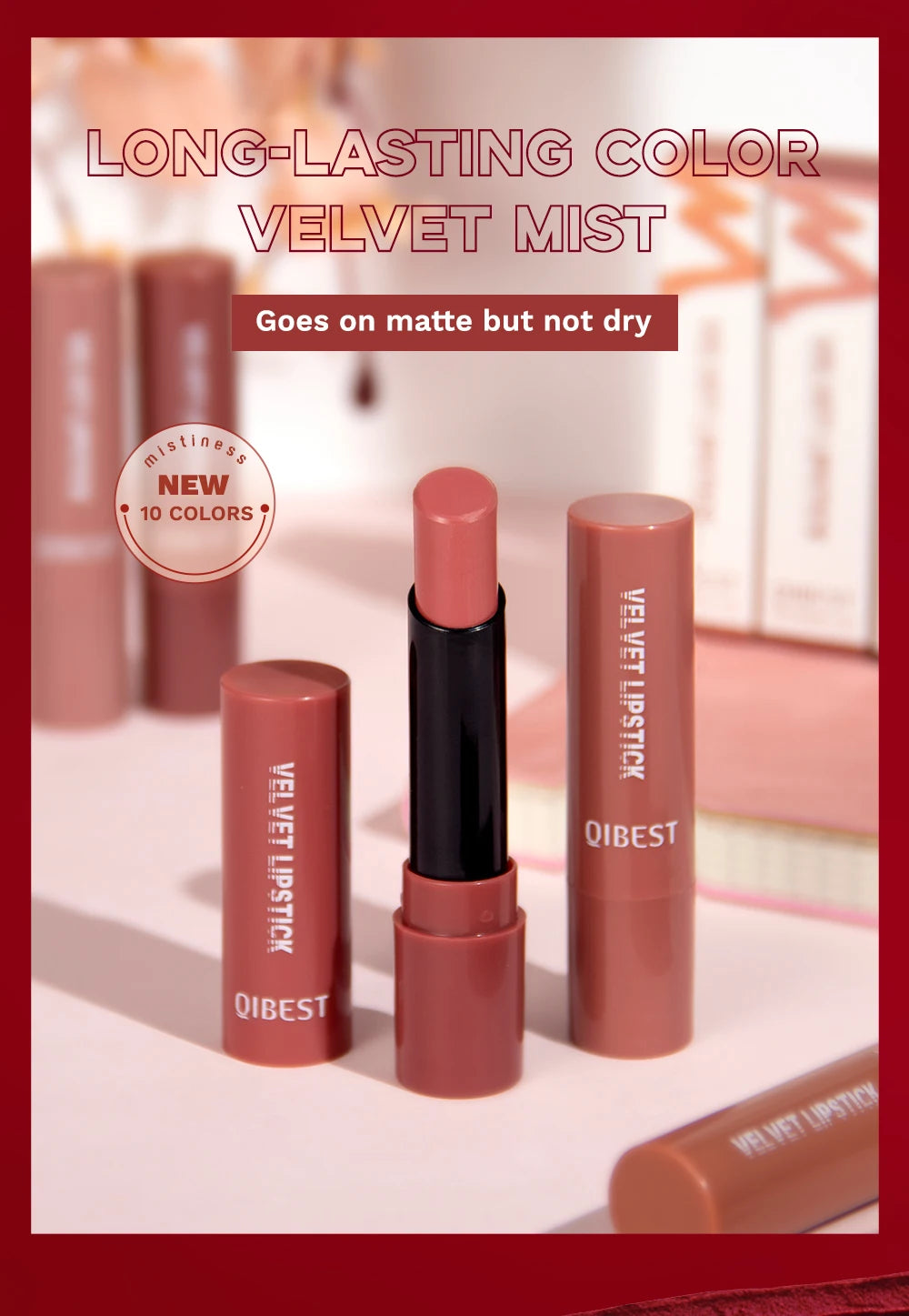 Velvet Matte Long-Lasting Lipstick - 7