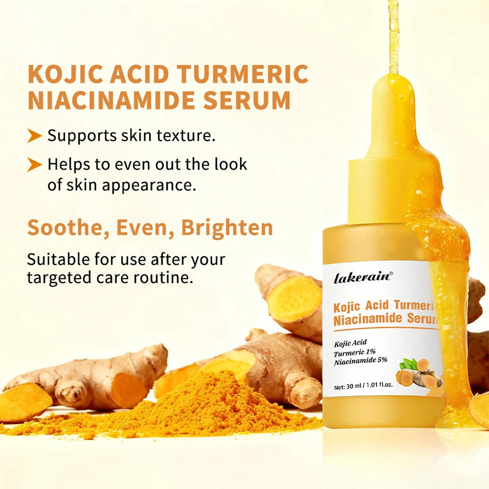 Brightening Kojic Acid and Turmeric Face Serum - 10