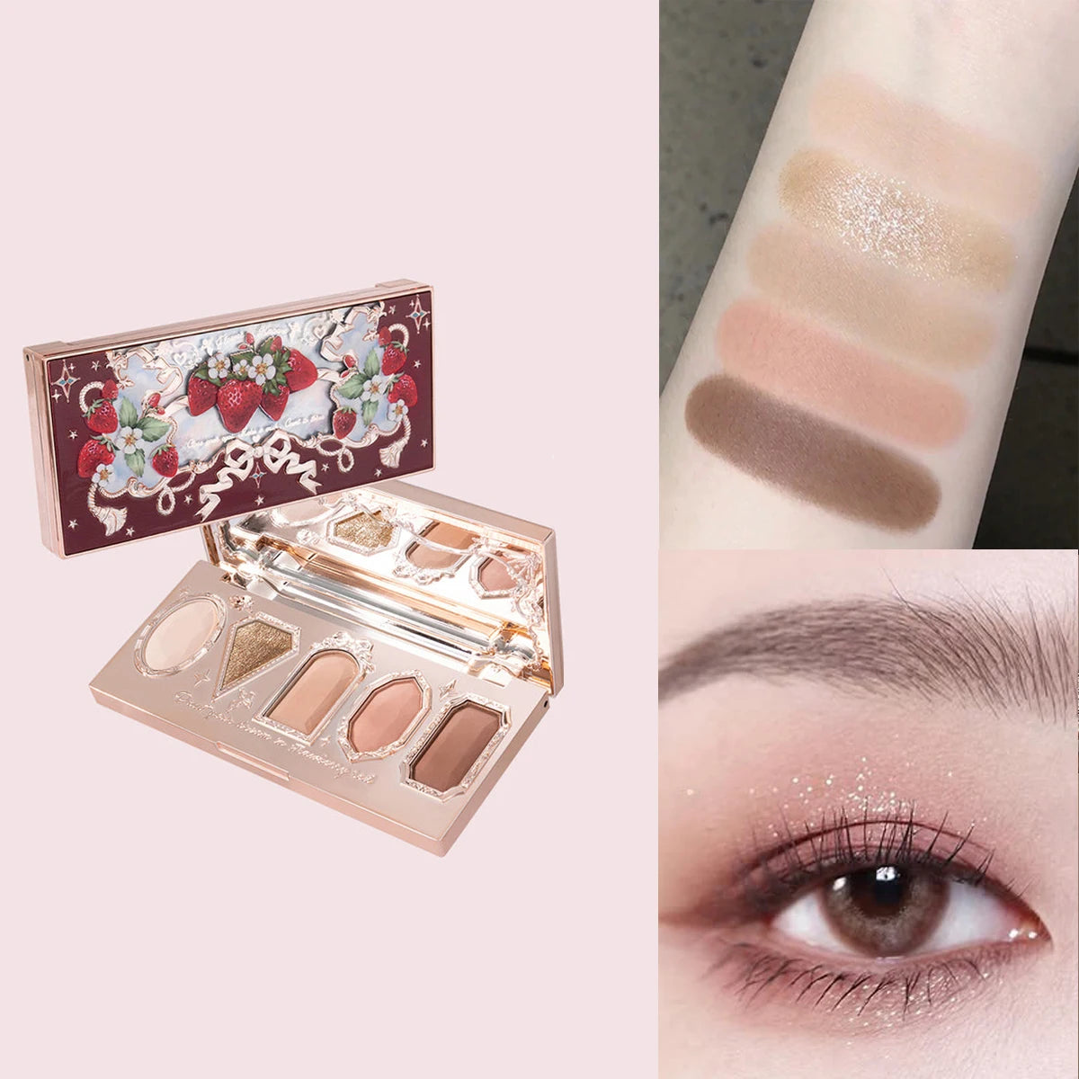 Bunny Garden Eyeshadow and Blush Makeup Palette - 12