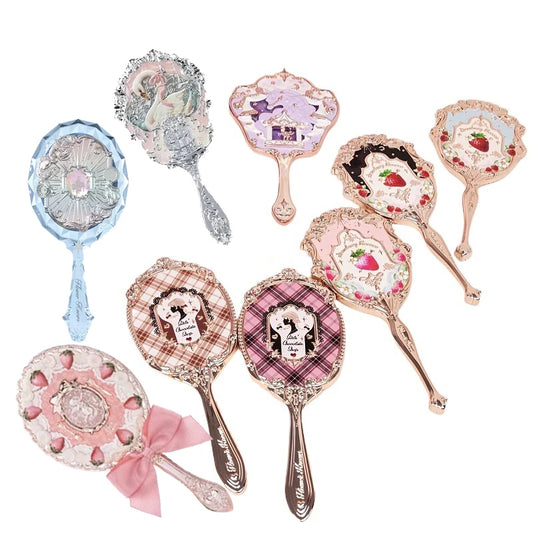 Vintage Style Decorative Handheld Makeup Mirror