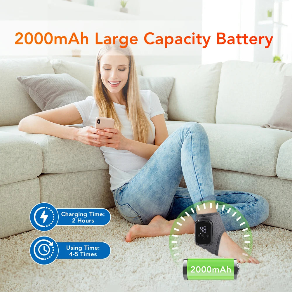 Portable Heated Vibration Leg and Foot Massager - 26