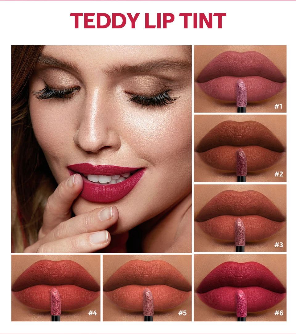 Long-Lasting Waterproof Matte Lip Tint - 8