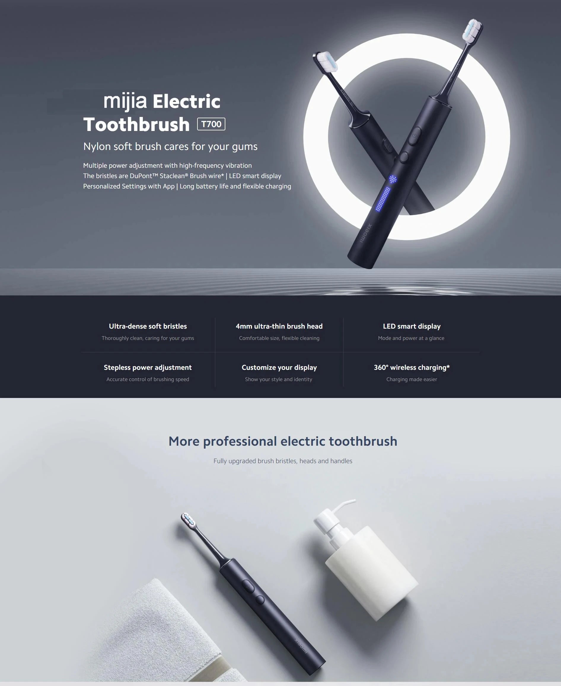 Sonic Electric Toothbrush with LED Smart Display - 9