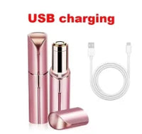 2-in-1 Painless Rechargeable Facial Hair Remover & Eyebrow Trimmer