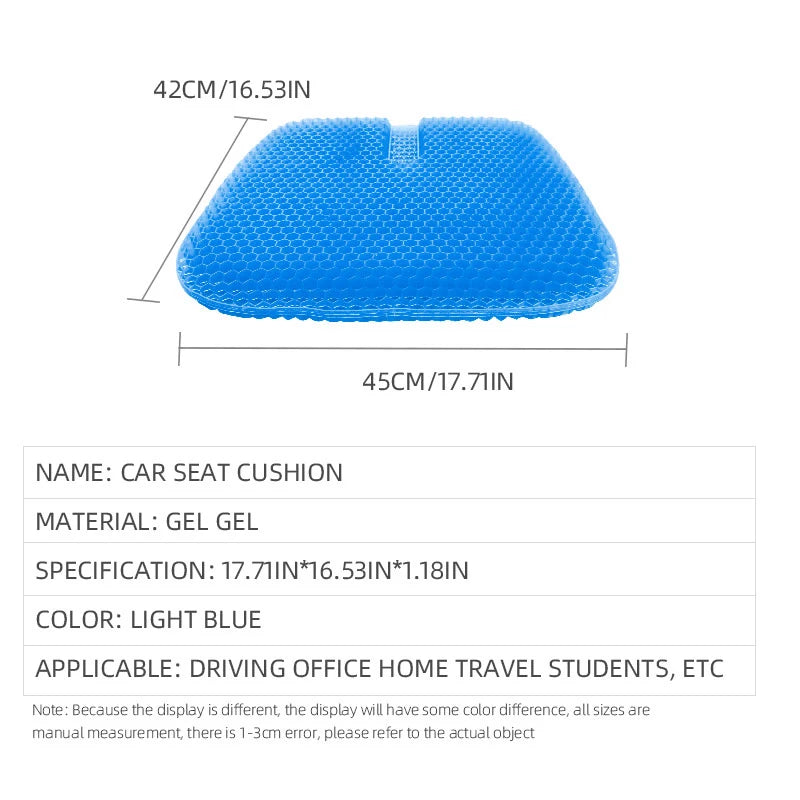Honeycomb Gel Orthopedic Seat Cushion for Car and Office - 3