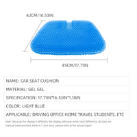 Honeycomb Gel Orthopedic Seat Cushion for Car and Office