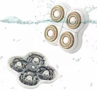 Painless 4-Head Electric Hair Remover for Body