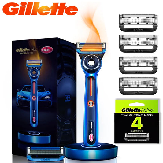 Premium Heated Shaving Razor with Magnetic Charging Stand