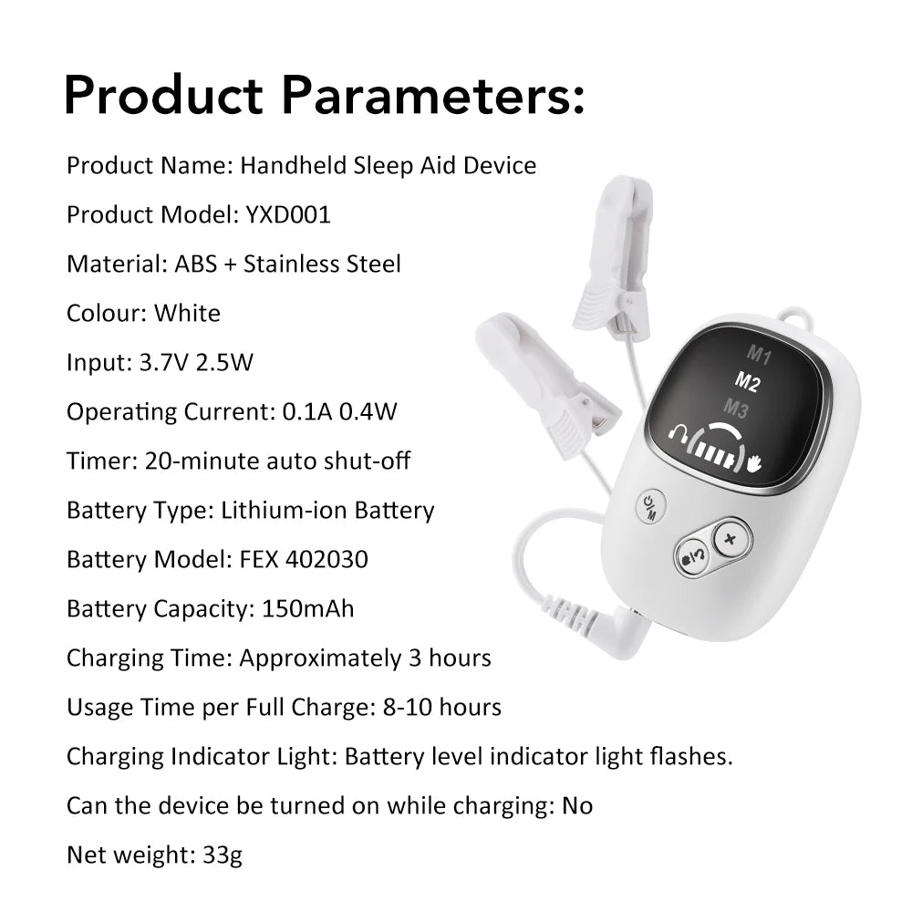 Portable CES Microcurrent Sleep Aid Device for Anxiety and Insomnia - 16