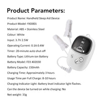 Portable CES Microcurrent Sleep Aid Device for Anxiety and Insomnia