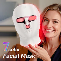 7-Color LED Light Therapy Facial and Neck Mask